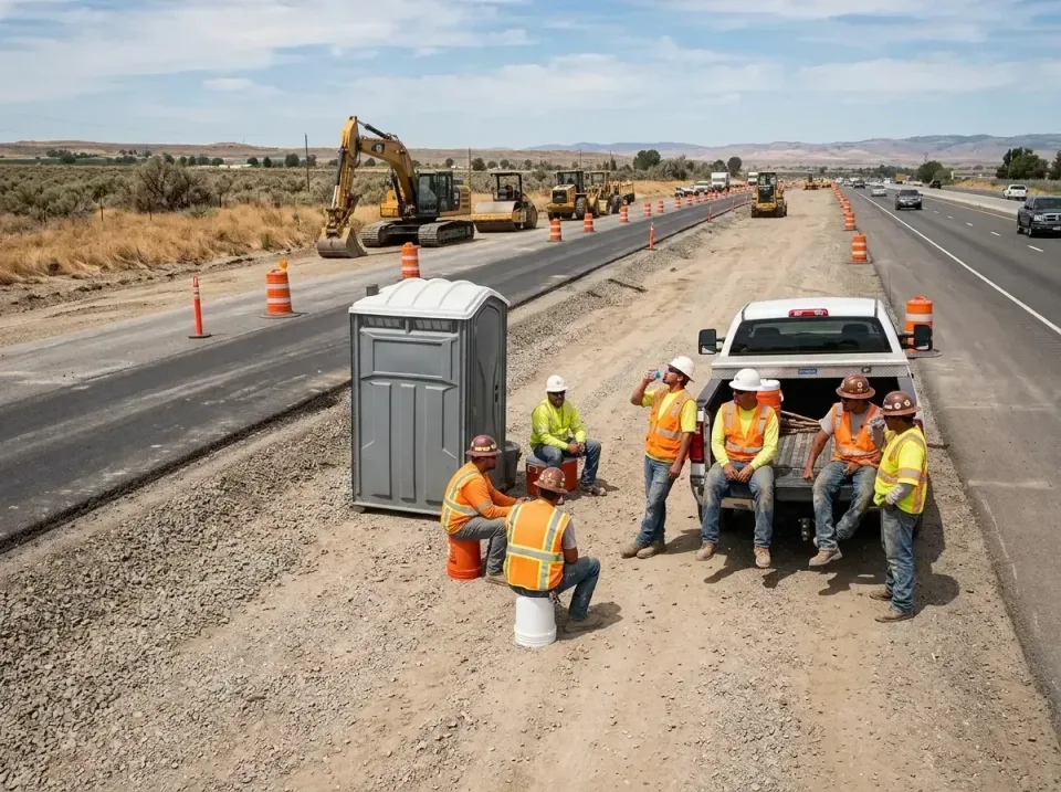 highway-road-construction-crew-007 — frequently asked questions, Porta Potty and Restroom Rentals in Madera, CA